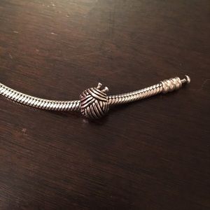 Genuine Pandora 925 sterling silver knitting charm